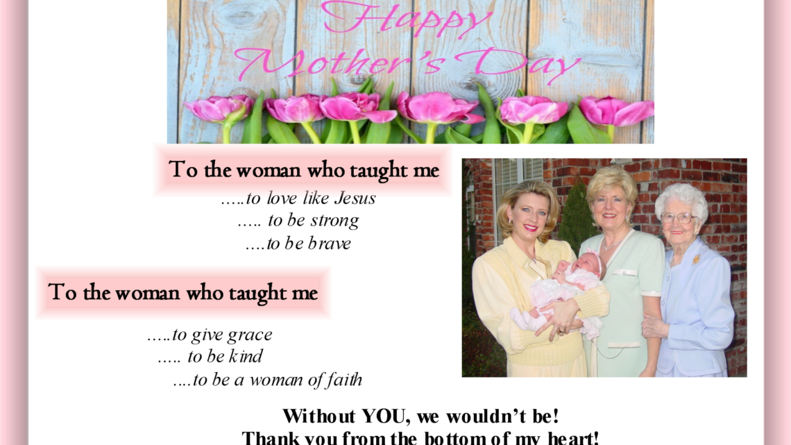 Happy Mother’s Day to the Sisterhood!