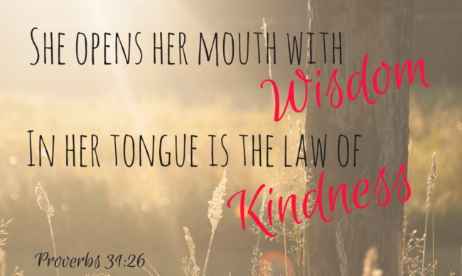 She Opens Her Mouth with Wisdom