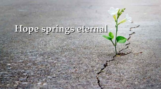 Hope Springs Eternal