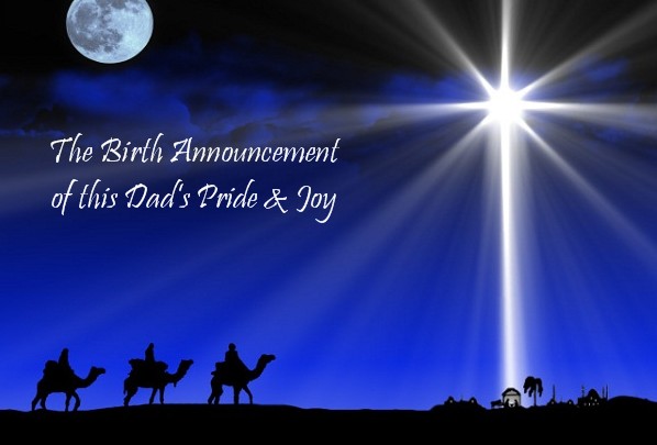 Grandest Birth Announcement EVER