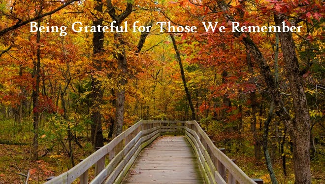 Happy November and Being Grateful for Those We Remember