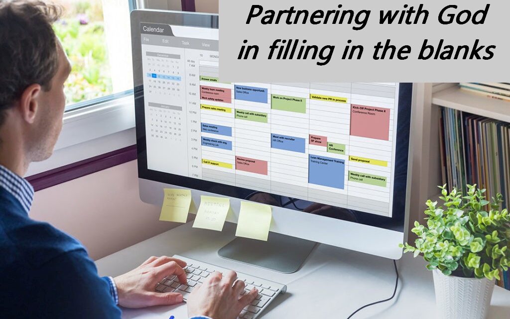 Partnering with God in Filling in the Blanks