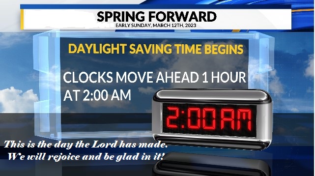 Changing Time….Literally