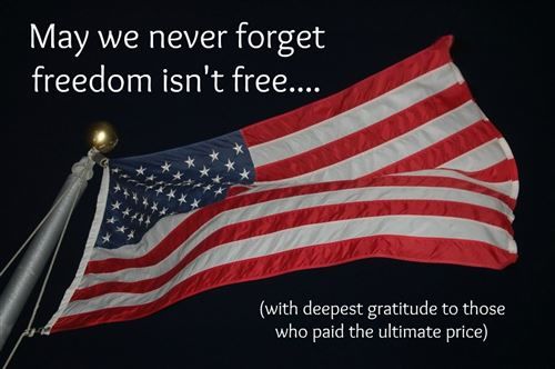 Celebrating our Freedom – Happy Memorial Day!
