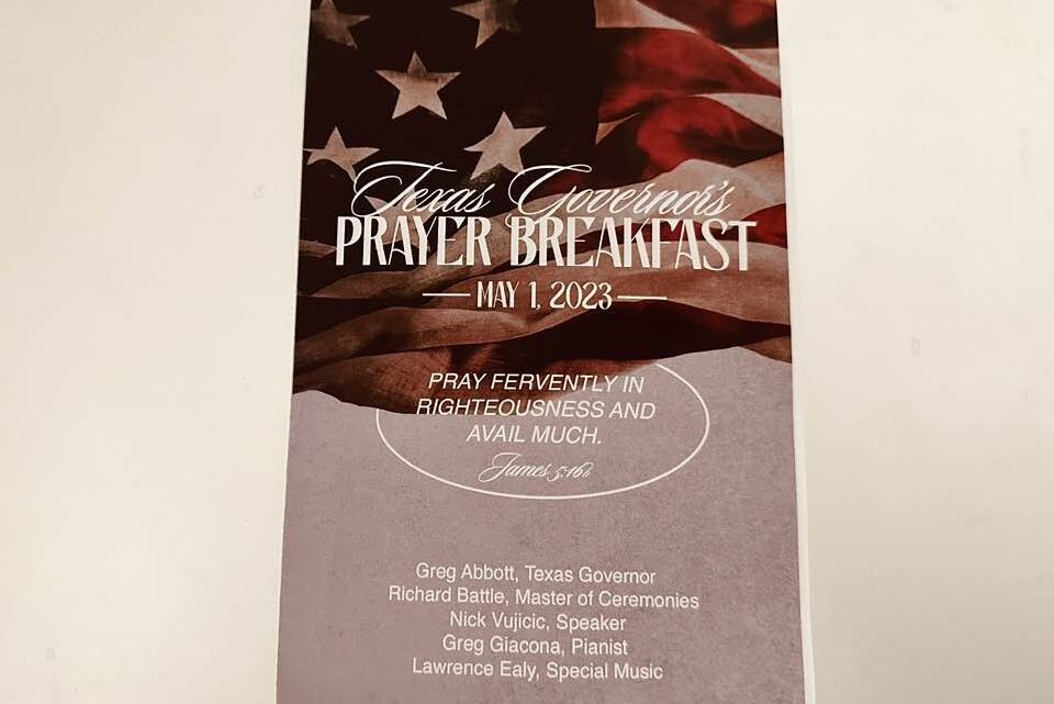 Our Texas Governor’s Prayer Breakfast