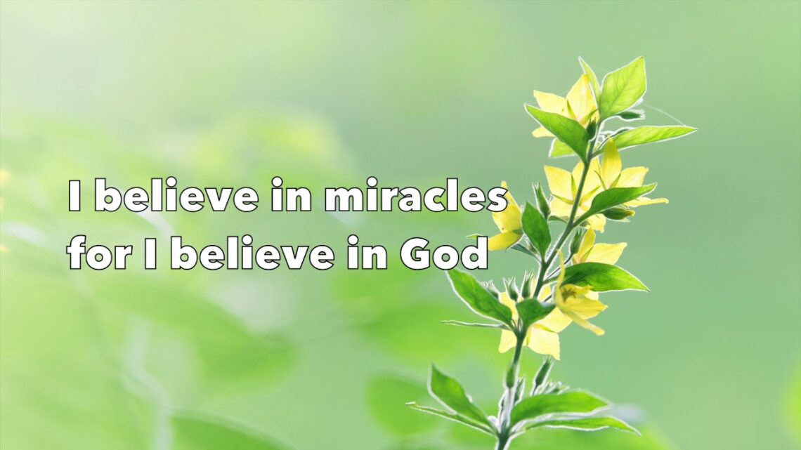 Eyes Wide Open to Notice Miracles