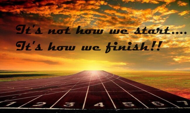 Finishing Strong is What Matters