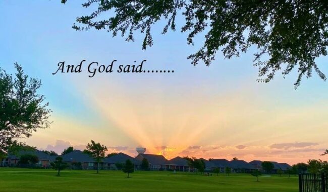 And God Said