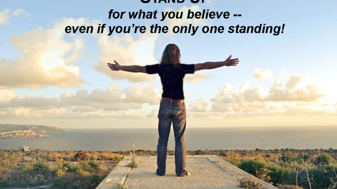 Standing Up Without Shouting Down