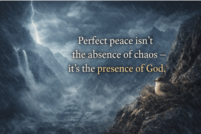 Perfect Peace? Is it Possible?