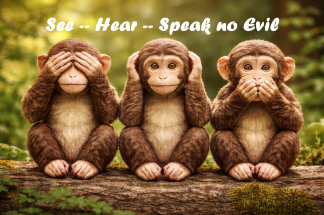 See No Evil, Hear No Evil, Speak No Evil?